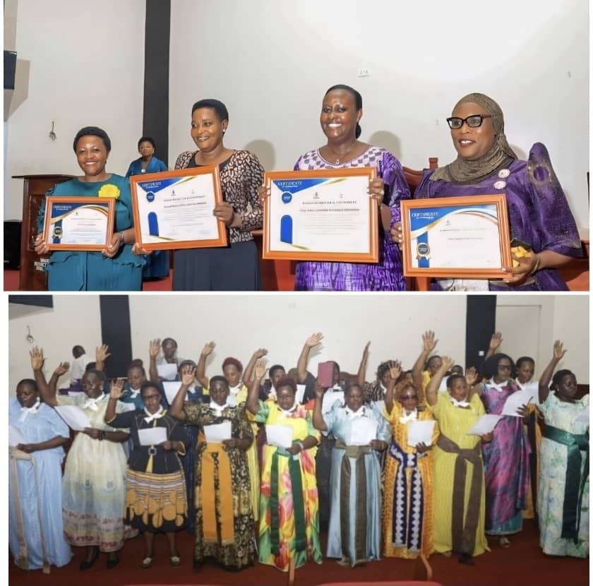 NEW WAKISO DISTRICT WOMEN COUNCIL RECIEVES INSTRUMENTS OF POWER