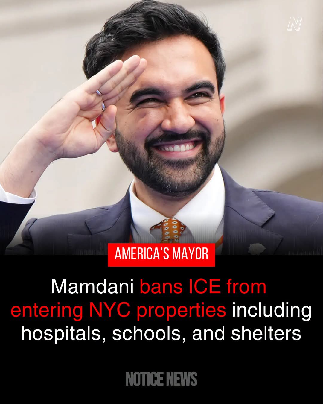 Mamdani makes it official â€”  ICE is not welcome in New York City